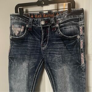 Rock Revival Connelly slim bootcut jeans size 33